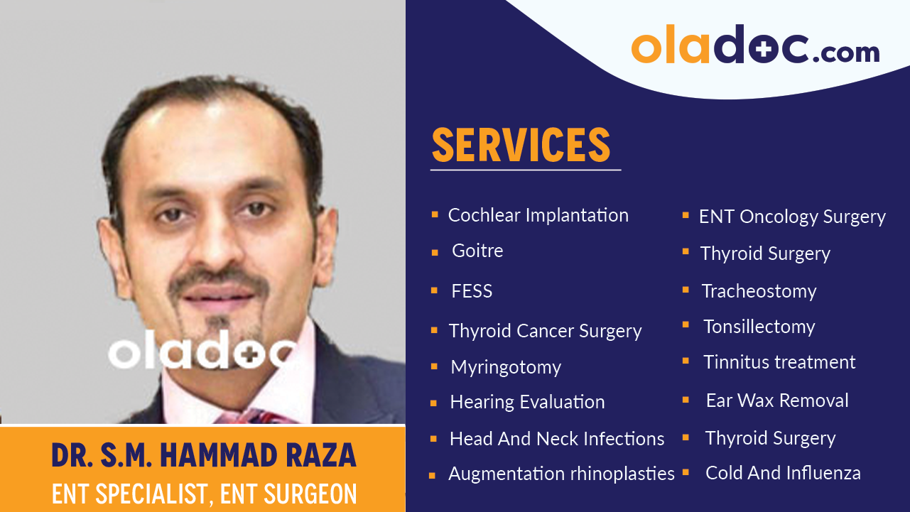 Services provided by Dr. S.M. Hammad Raza